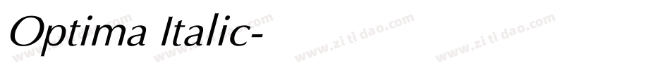 Optima Italic字体转换